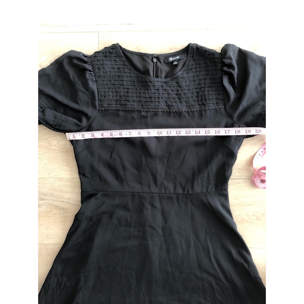 Madewell Pintuck Puff-Sleeve Mini Dress - Picture 11 of 13